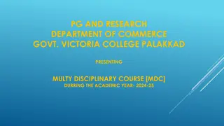 Multidisciplinary Course Offering: Stock Market Fundamentals & Consumer Awareness