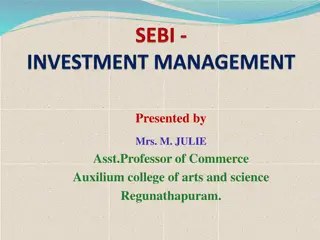 Role of SEBI in Promoting Orderly Growth of Securities Market