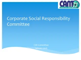 Corporate Social Responsibility Committee Activities Overview
