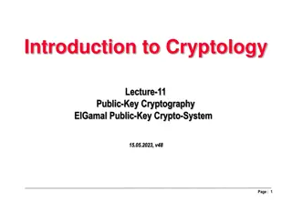 ElGamal Cryptography: Basics and Security Considerations