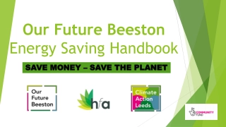 Our Future Beeston Energy Saving Handbook - Save Money, Save the Planet