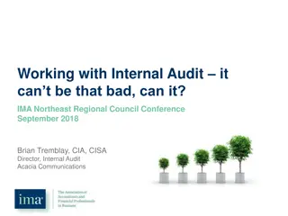 Working with Internal Audit
