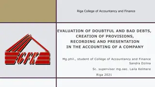 Doubtful and Bad Debts in Company Accounting