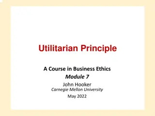 Utilitarian Principle in Business Ethics