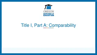 Title I Part A Comparability Requirements