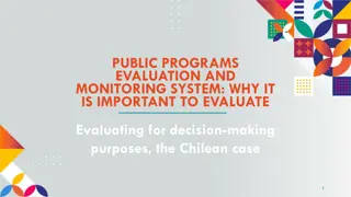 Chilean Public Programs Evaluation: Importance and Evolution