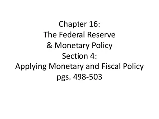 Monetary and Fiscal Policies for Economic Expansion