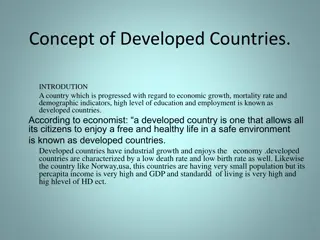 Characteristics of Developed and Developing Countries: A Comparative Analysis