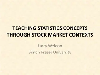 Stock Market Trends and Risks Through Statistics