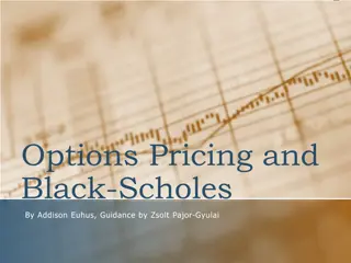 Options Pricing and Black-Scholes: An Elementary Introduction
