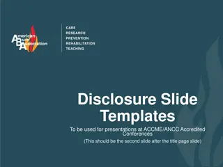 Slide Templates for ACCME/ANCC Accredited Conferences
