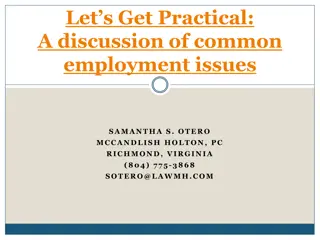 Recent Employment Law Updates and Common Issues