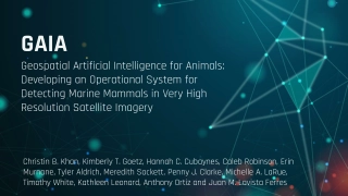 Revolutionizing Marine Mammal Detection using Geospatial Artificial Intelligence