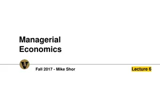 Market Changes and Strategies in Managerial Economics