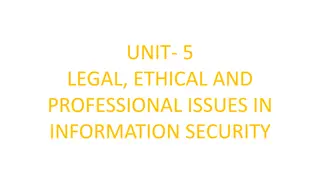 Legal and Ethical Responsibilities in Information Security