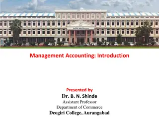 Overview of Management Accounting