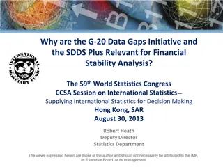 The Significance of G-20 Data Gaps Initiative and SDDS Plus for Financial Stability Analysis