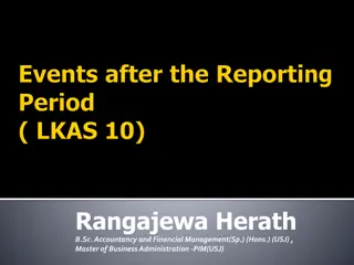 Events After the Reporting Period in Financial Statements