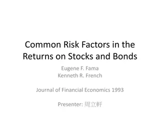Common Risk Factors in Returns on Stocks and Bonds Study