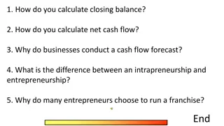 Cash Flow Forecasting