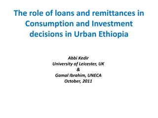 Impact of Loans and Remittances on Household Decisions in Urban Ethiopia