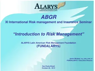 Introduction to Risk Management at ABGRXI International Seminar
