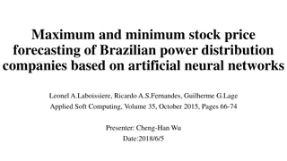 Forecasting Brazilian Power Distribution Stock Prices with Artificial Neural Networks