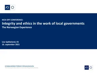 Integrity and Ethics in Local Governments: The Norwegian Approach