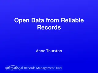 Importance of Records and Data in the Open Data Movement