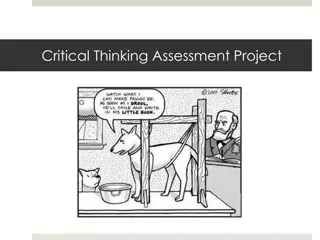 Critical Thinking Assessment Project Overview