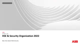HSE and Security Organization Overview 2022