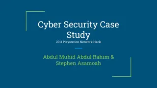 PlayStation Network Hack 2011: Cyber Security Case Study