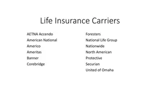 Life Insurance Carriers and Plans Overview