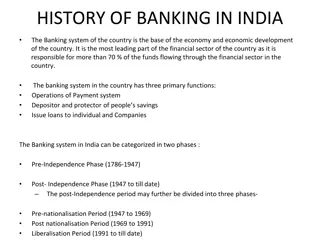 History of Banking in India: Evolution and Impact