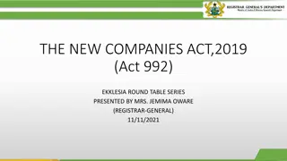 Insights into the Companies Act 2019 and Registrar-General's Role