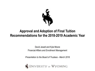Recommendations for the 2018-2019 Academic Year