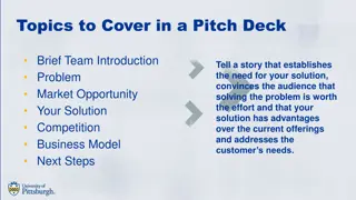 Crafting a Compelling Pitch Deck: Essential Topics to Cover