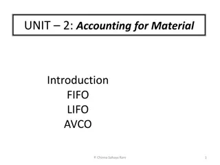 Inventory Valuation Methods: FIFO, LIFO, AVCO