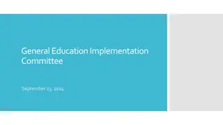 Tennessee Tech General Education Committee Recommendations