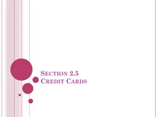Credit Card Operations and Calculations
