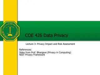 Data Risk Management and Privacy Impact Assessment