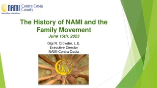 The History of NAMI and the Family Movement
