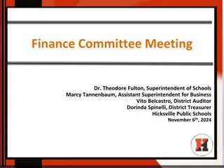 Hicksville Public Schools Finance Committee Meeting - Salaries, Benefits, and Expenditure Growth Analysis