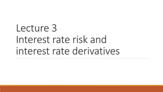 Interest Rate Risk and Derivatives