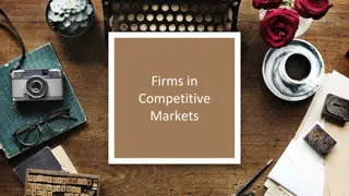 Competitive Markets and Firm Behavior