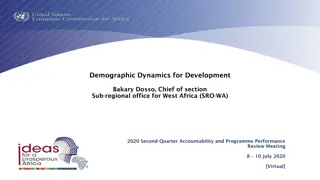 Demographic Dynamics for Development in West Africa - Program Review 2020