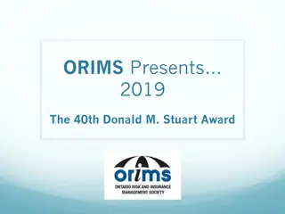 Donald M. Stuart Award - Recognizing Excellence in Risk Management