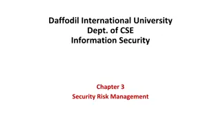 Information Security Risk Management at Daffodil International University