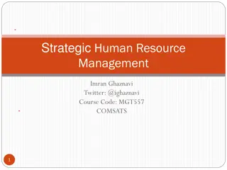 Strategic Human Resource Management Course Overview