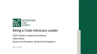 Becoming a Code Advocacy Leader in 2024 Chapter Leadership Academy